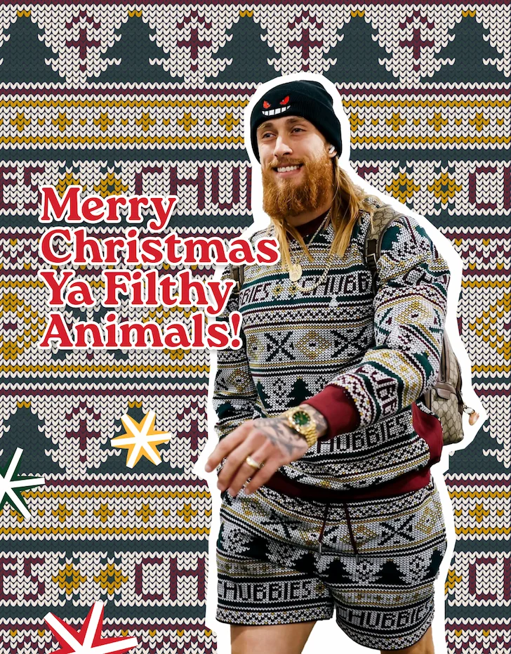 MERRY CHRISTMAS YA FITHLY ANIMALS