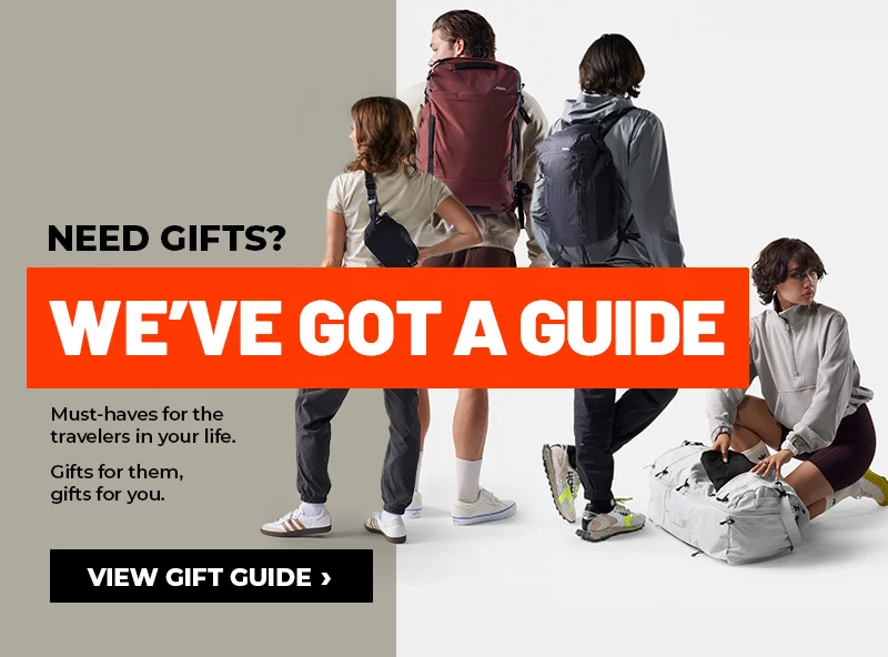 Need Gifts? We've got a guide. must have for the travelers in your life. gift for them, gifts for you. view gift guide