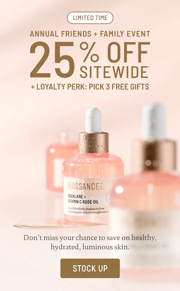 Ends Soon 25% Off Sitewide