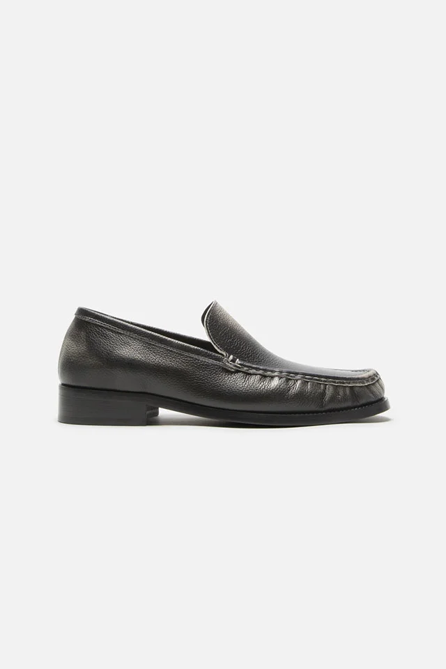 Leather loafers