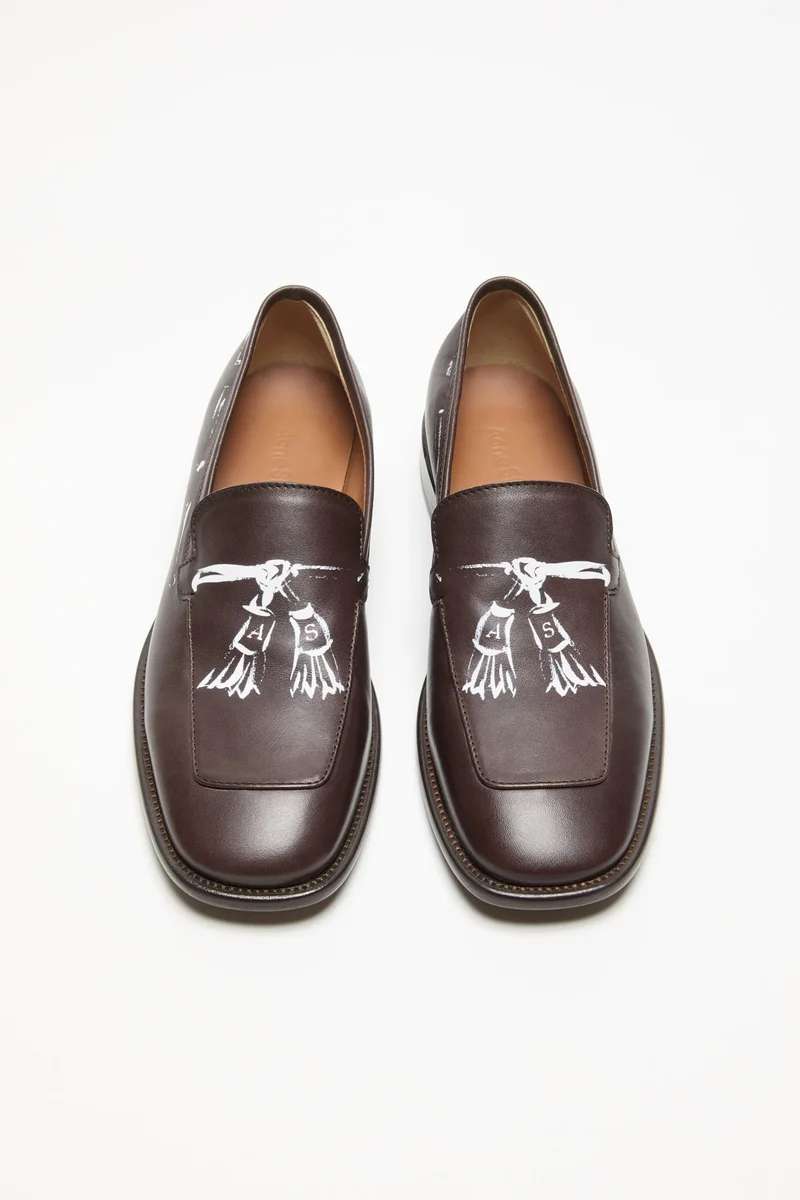 Leather loafers