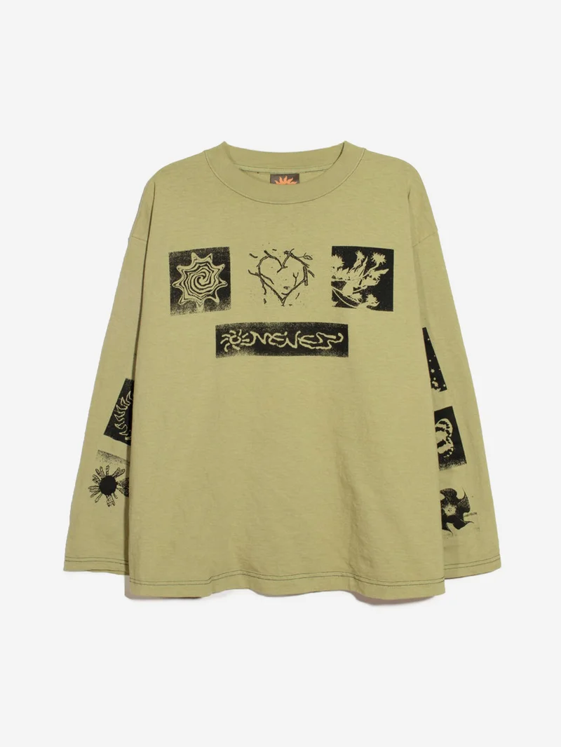 Image of Extra Vitamins Oneness Longsleeve - Faded Green