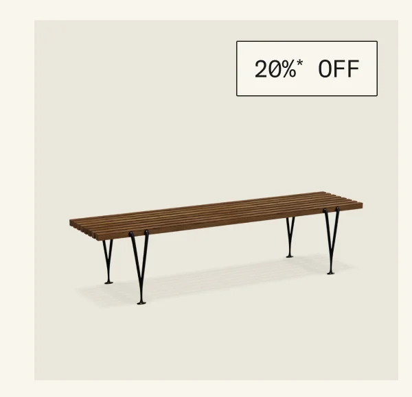 Save 20%* on The Acton Slat Bench