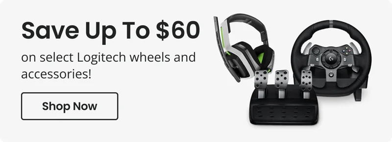 Save Up To $60 on Logitech wheels and accessories! Shop Now