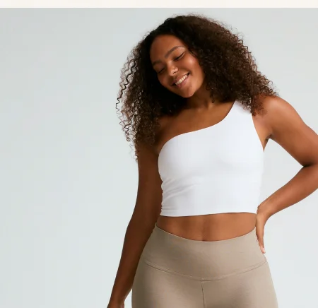 Spacedye The Bold Shoulder Cropped Tank