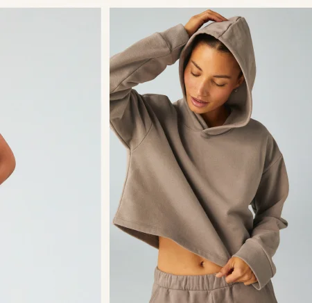 Happiness Cropped Hoodie