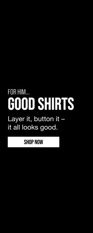 Get good shirts for him! layer it, button it - it all looks good.