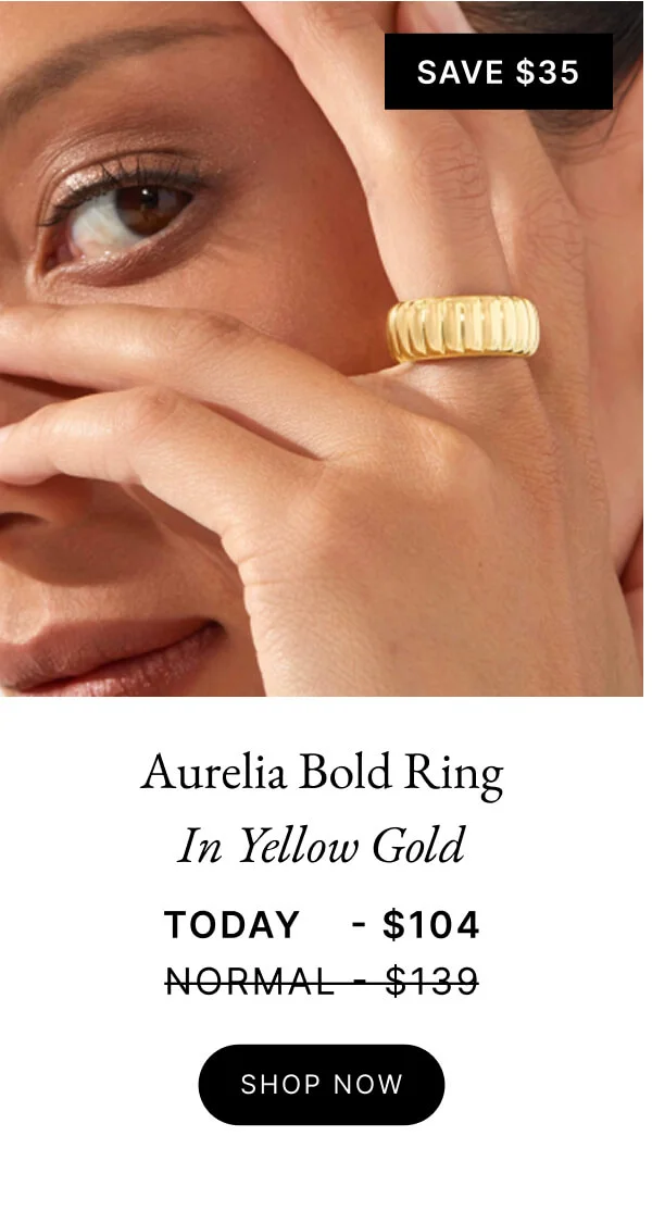 Aurelia Bold Ring In Yellow Gold