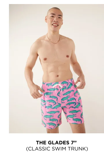 Classic Swim Trunk: The Glades 7"