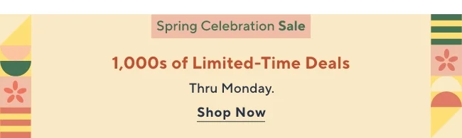 Spring celebration sale