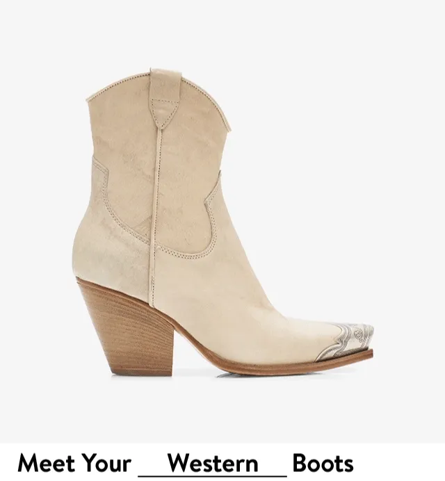 Meet your boots: Western, moto, combat and pointed toe.