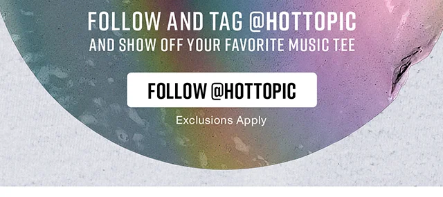 Follow And Tag hottopic And Show Off Your Favorite Music Tee. Follow hottopic