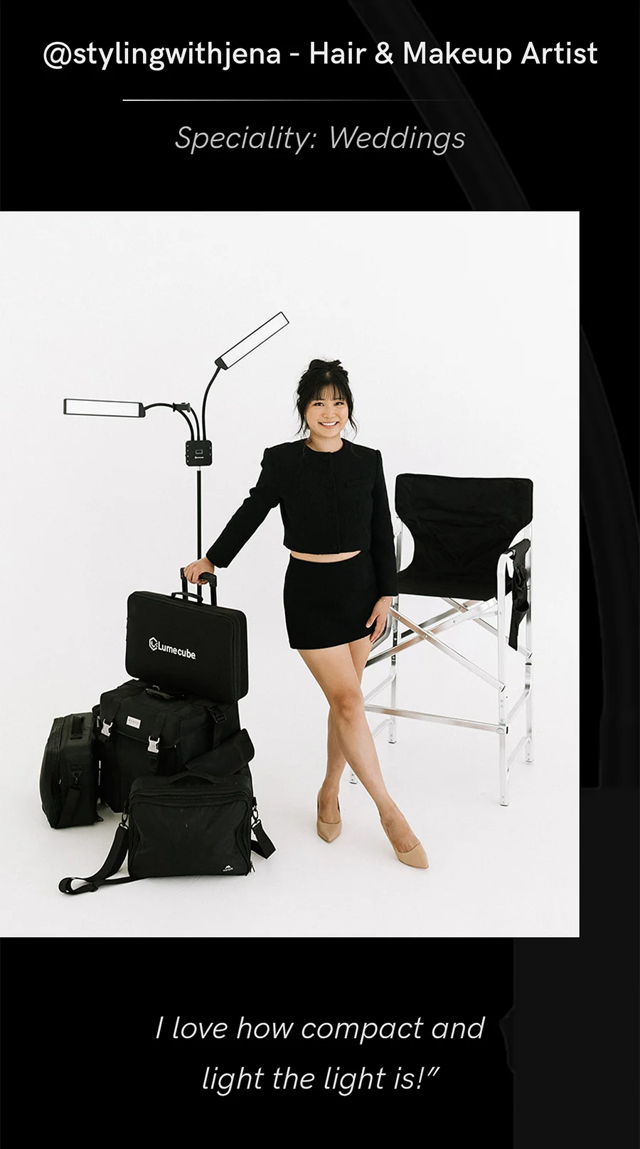 “I love how compact and light the light is” @stylingwithjena