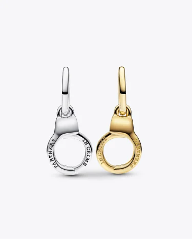 Openable & Splittable Handcuffs Dangle Charm
