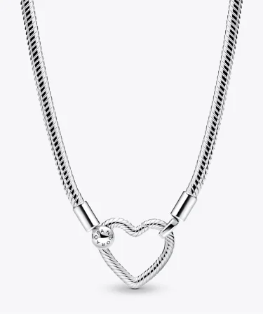 Heart Closure Snake Chain Necklace