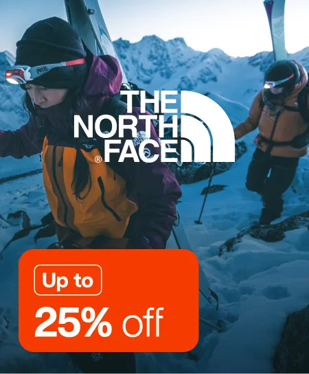 Up to 25% off on The North Face