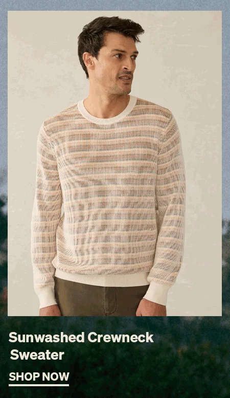 Sunwashed Crewneck Sweater in Desert Hills