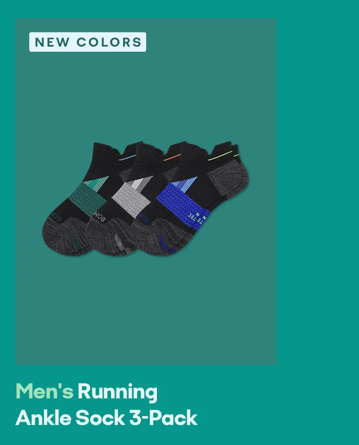 NEW COLORS | Men's Running Ankle Sock 3-Pack