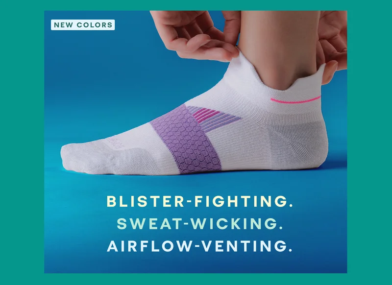 NEW COLORS | BLISTER-FIGHTING. SWEAT-WICKING. AIRFLOW-VENTING.