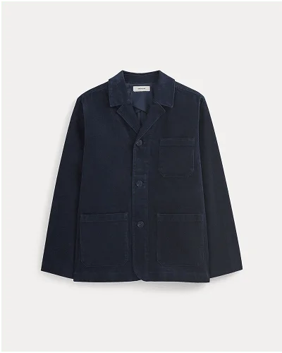 Image | Fine Wale Corduroy Chore Blazer | Navy