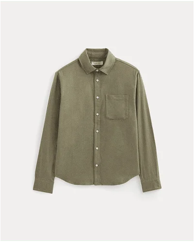 Image | Brushed Flannel Shirt | Heather Thyme