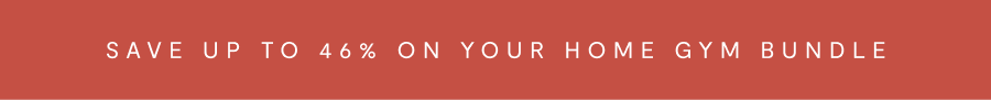"save up to 46% on your home gym bundle" banner