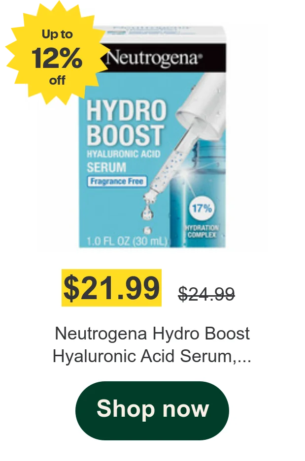 Neutrogena Hydro Boost Hyaluronic Acid Serum,...