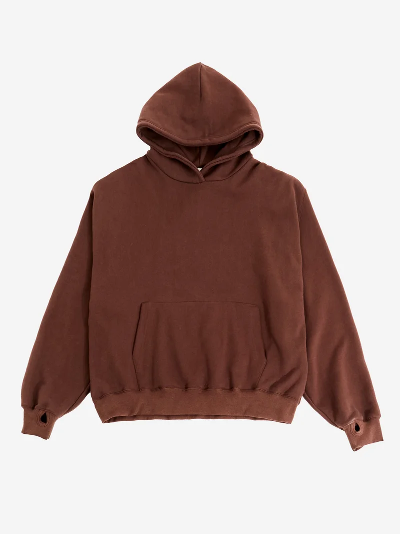 Image of Estudio Niksen Signature Oversized Thumb Hoodie - Brown