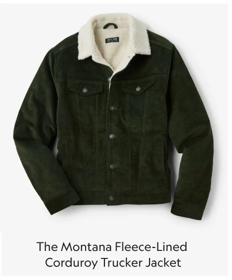 The Montana Fleece-Lined Corduroy Trucker Jacket