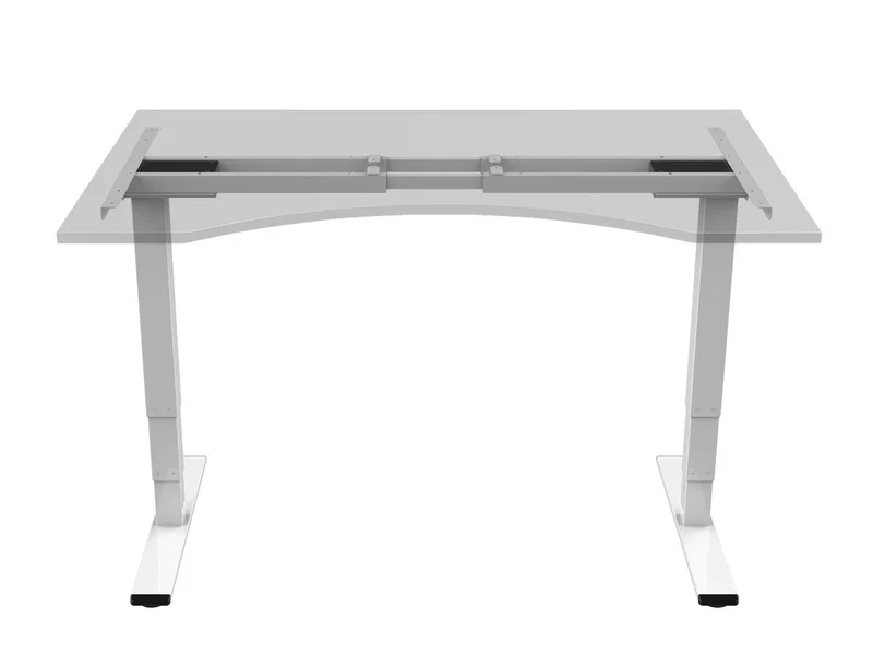 Monoprice Dual Motor Height Adjustable 3-Stage Electric Sit-Stand Desk Frame, v2, White