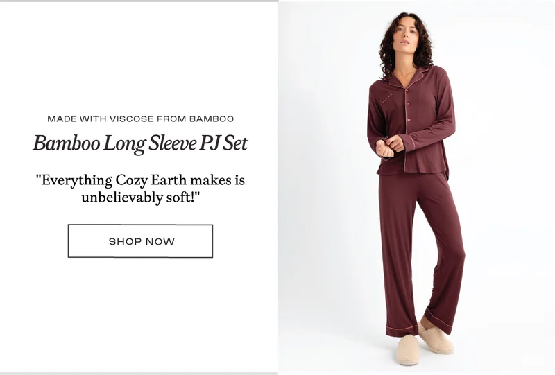 Bamboo Long Sleeve PJ Set - Shop Now