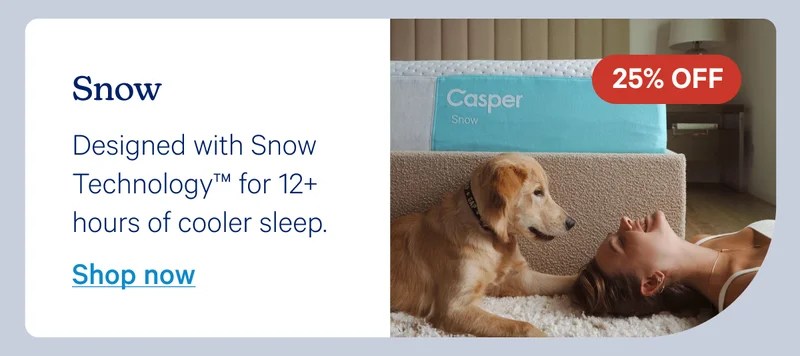 Snow; Designed with Snow Technology for 12+ hours of cooler sleep.