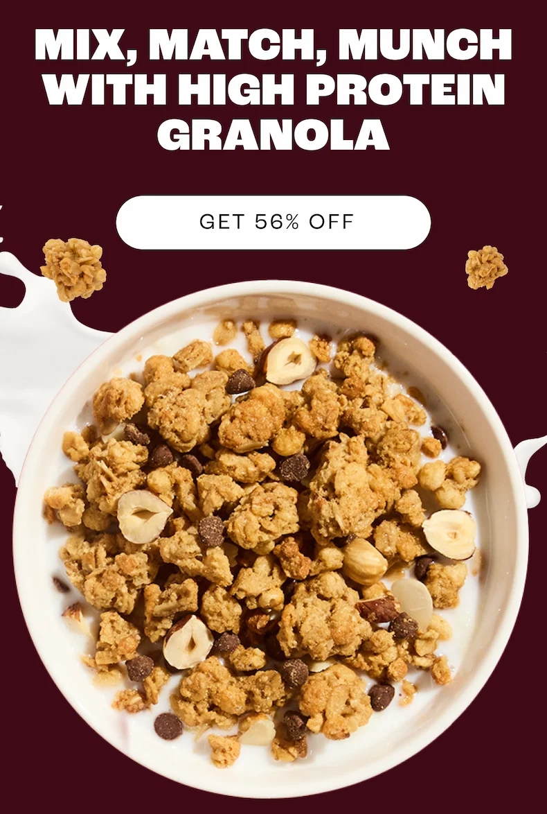 Mix, match, munch with high protein granola