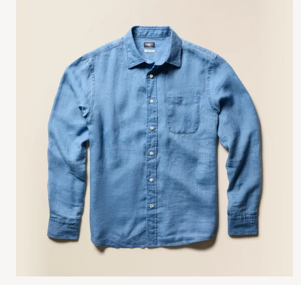 Indigo Laguna Linen Shirt