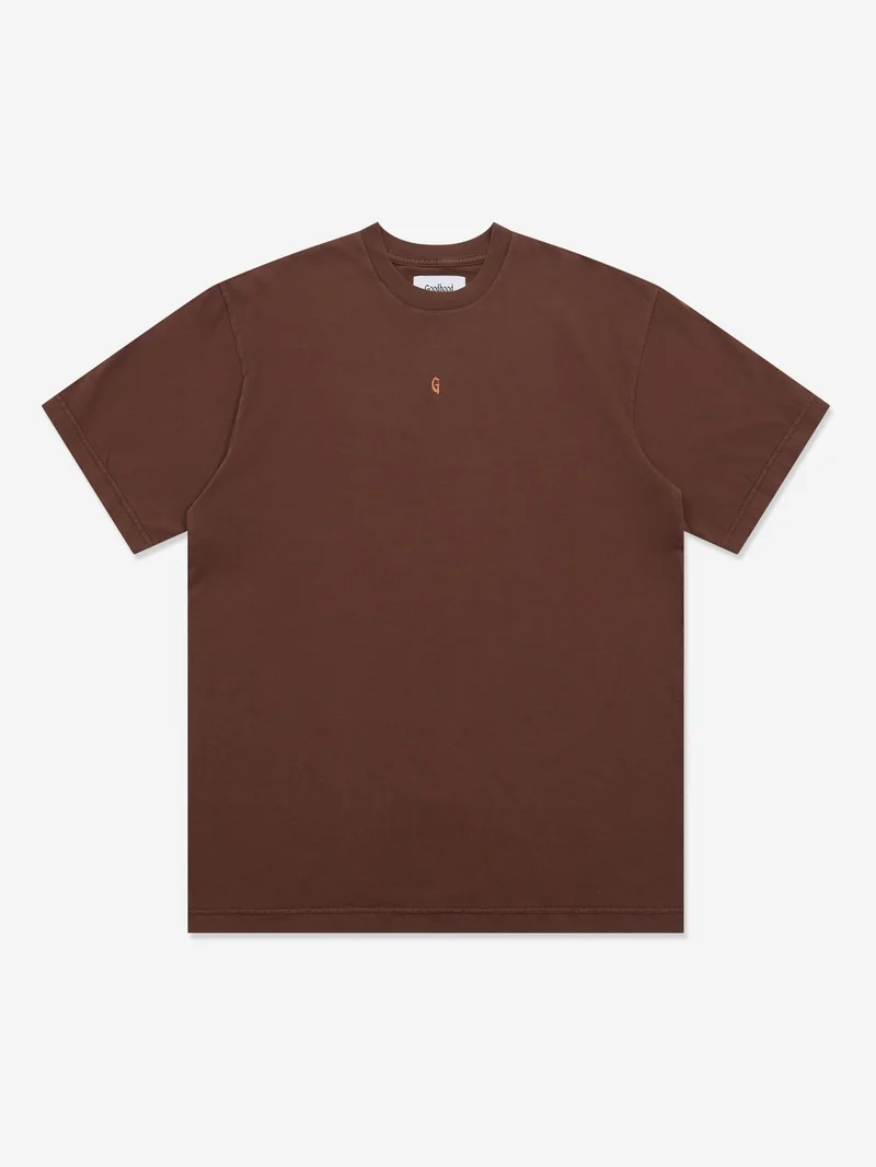 Image of Goodhood Worldwide G T-Shirt - Faded Brown