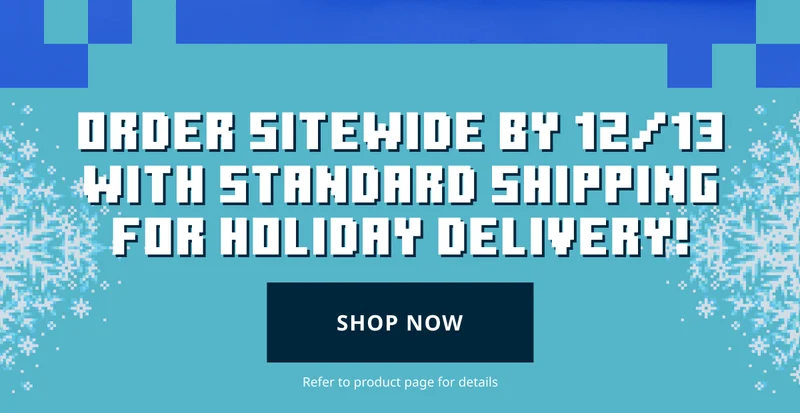 Standard Shipping ends soon!