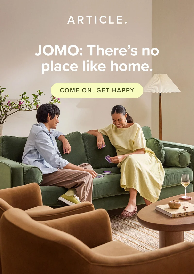 JOMO: There’s no place like home.