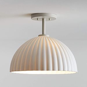 Bea Scalloped Flush Mount Light