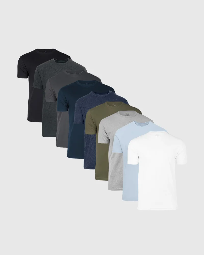 Image of Essential Crew Neck T-Shirt 9-Pack
