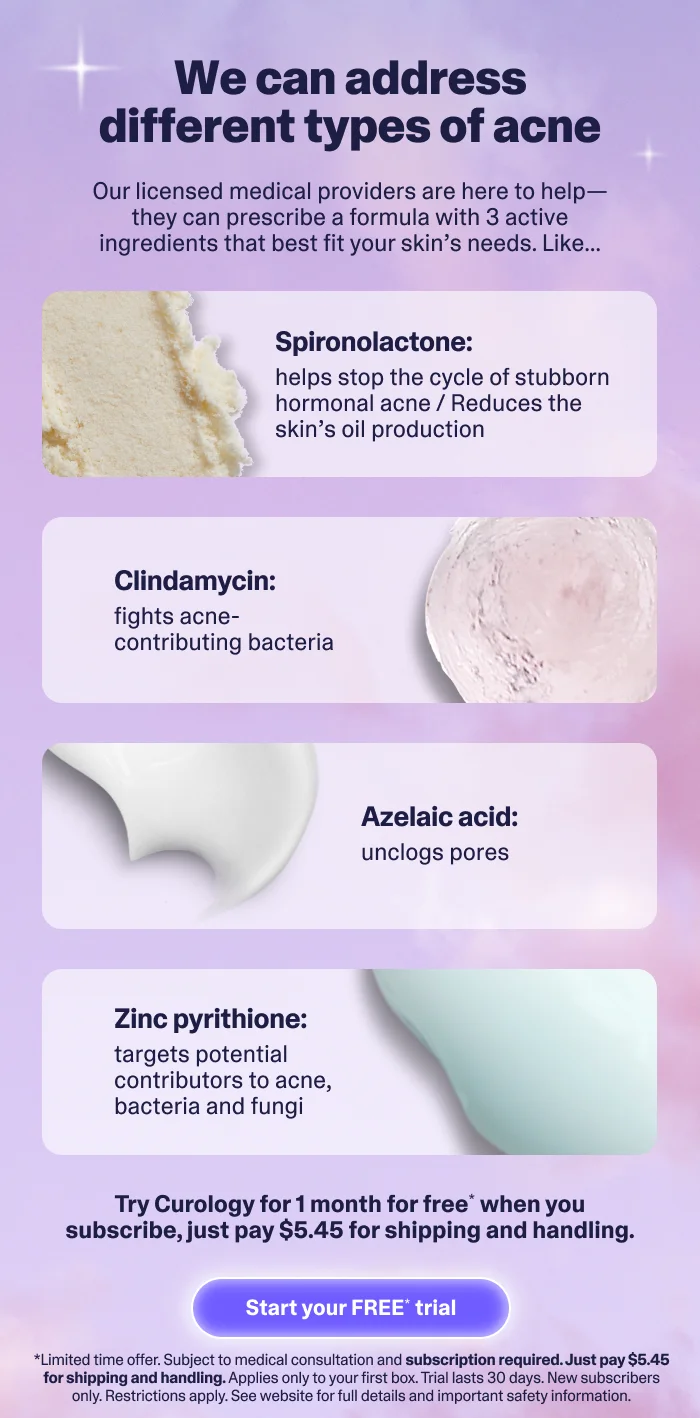 We can address different types of acne