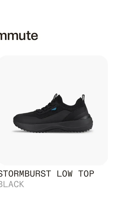 Stormburst Low Top Black