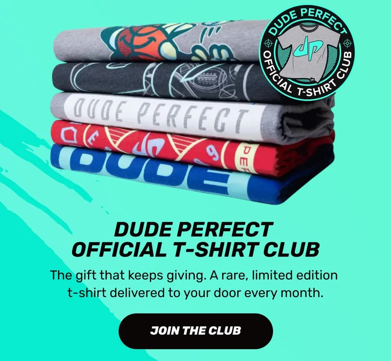 2) Dude Perfect Official T-Shirt Club - JOIN THE CLUB