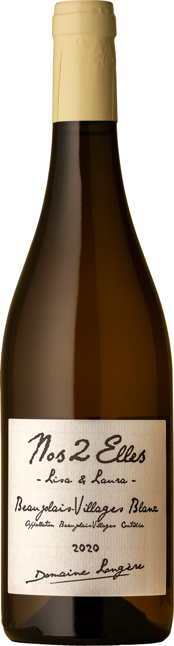 Image of Domaine Longère<br>Nos 2 Elles Beaujolais-Villages Chardonnay 2020