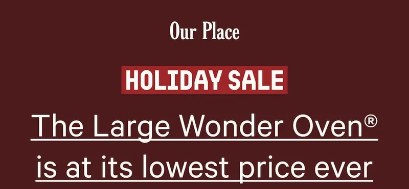 Our Place | The Large Wonder Oven® is at its lowest price ever