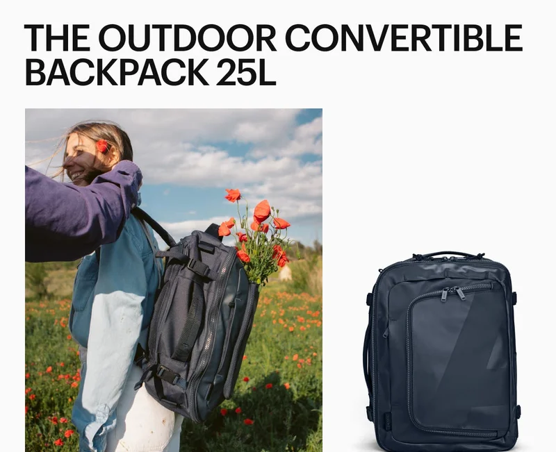 The Outdoor Convertible Backpack 25L