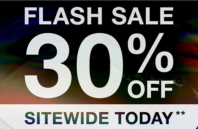 Hours Left Flash Sale 30% Off Sitewide Today. Not Combinable with Other Offers. Shop Now