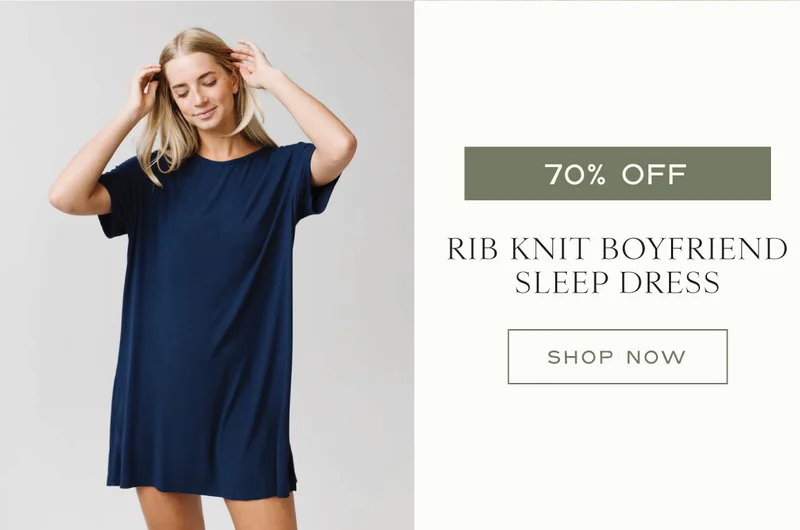 Shop The Rib-Knit Boyfriend Sleep Dress