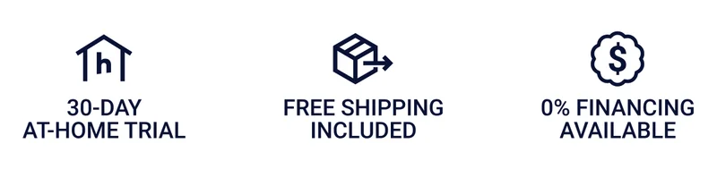 30-day at-home trial Free shipping included 0% financing available