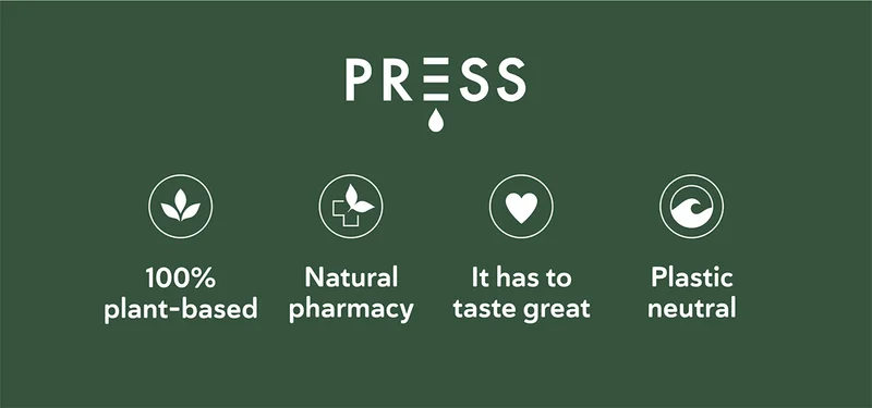 100% plant-based, Natural pharmacy, It has to taste great, Plastic neutral