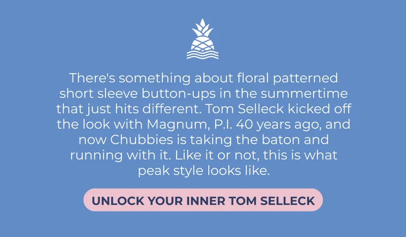 UNLOCK YOUR INNER TOM SELLECK